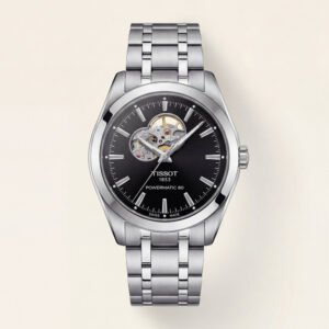 Obsidian Black Open-Heart Automatic Steel Watch