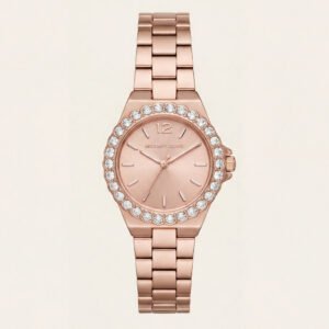 Rose Gold Crystal Bezel Watch - Blush Radiance Edition