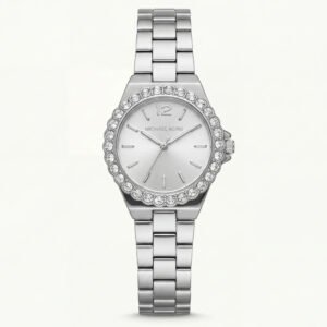 Silver Crystal Bezel Watch - Classic Radiance Edition