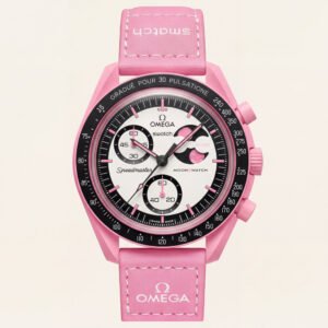 Pink Chrono Moon-Style Sports Watch