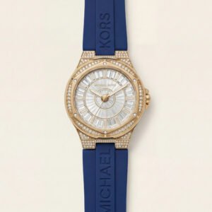 Crystal Halo Gold Sport Watch - Black Strap Signature Edition