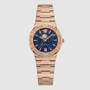 Medusa Celestial Rose Gold Watch - Midnight Blue Edition