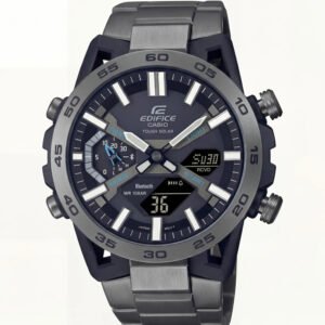 Carbon Black Solar Chrono Digital-Analog Sports Watch