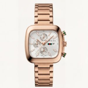 Rose Gold Square Chronograph Men's Watch