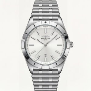 Silver White Sunray Dial Stainless Steel Luxury Men's Watch