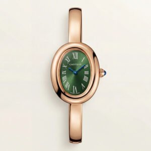 Emerald Oval Roman Dial Bangle Watch - Rose Gold Heritage Luxe Edition