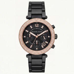 Midnight Rose Black Crystal Chronograph - Signature Luxe Edition