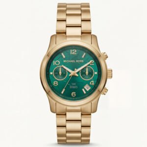 Emerald Green Gold Chronograph Men's Watch