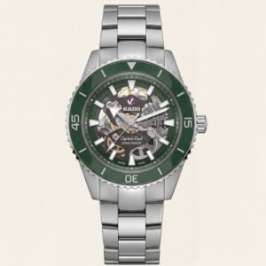 Emerald Green Skeleton Dial Automatic Men's Watch
