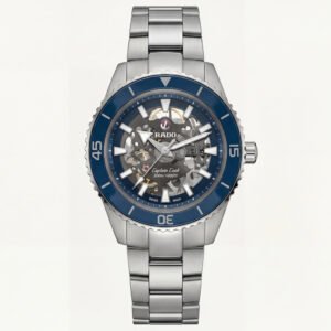 Ocean Blue Skeleton Dial Automatic Men's Watch