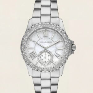 Arctic Radiance Crystal Watch - Silver Luxe Edition