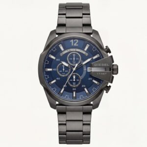 Midnight Blue Steel Chronograph Men's Watch