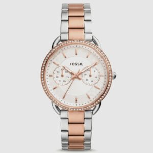 Two-Tone Rose Gold Chronograph Crystal Bezel Watch - Signature Luxe Edition