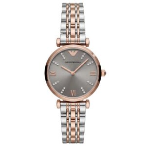 Grey Radiance Crystal Watch - Two-Tone Rose Edition