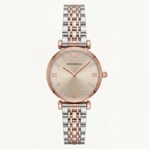 Champagne Glow Crystal Watch - Two-Tone Signature Edition