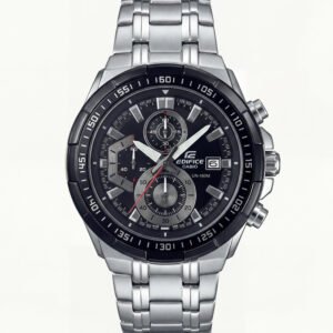 Steel Chronograph Black Dial Sport Men's Watch