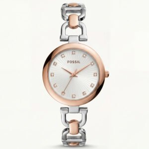 Rose Gold & Silver Luxury Bracelet Watch for Women