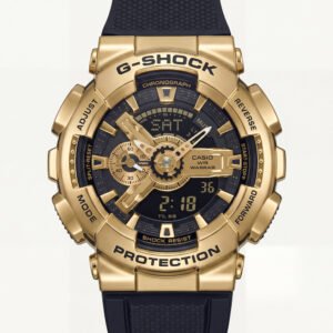 Gold & Navy Heavy-Duty Hybrid Chronograph Sports Watch
