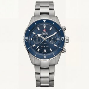 Ocean Blue Diver Chronograph Automatic Steel Watch