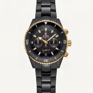 Black Ceramic Diver Chronograph Automatic Watch