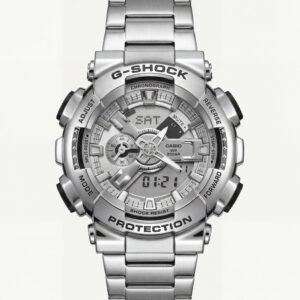 Brushed Steel Heavy-Duty Chronograph Sports Watch