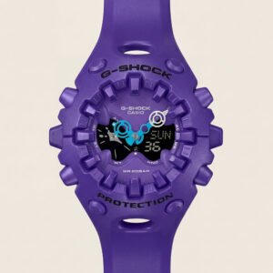 Royal Purple Shock-Resistant Hybrid Sports Watch