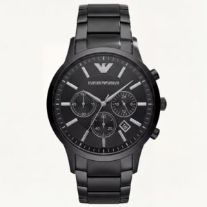 Luxury Full Black Chronograph Style Wrist Watch