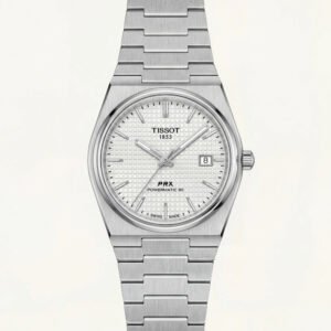 Centrix Silver Waffle Dial Automatic Watch