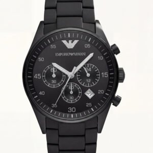 All Black Chronograph Stainless Steel Men's Watch