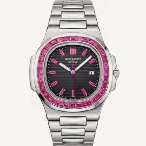Pink Gem Bezel Luxury Stainless Steel Watch - Premium Edition