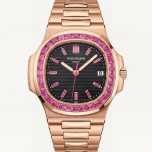 Rose Gold Luxury Watch with Pink Stone Inspired Bezel - Premium Series