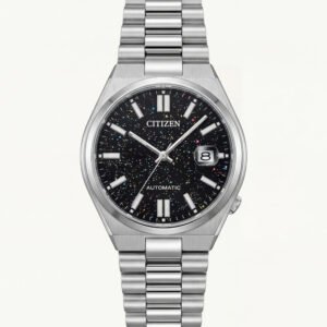 Stellar Night Galaxy Automatic Silver Watch