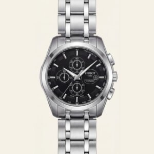 Premium Stainless Steel Chronograph Black Dial Men's Watch