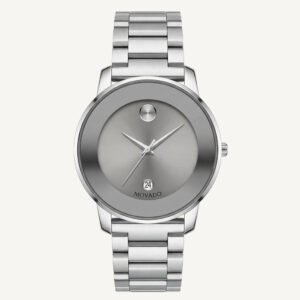 Pure Silver Minimalist Men's Stainless Steel Watch