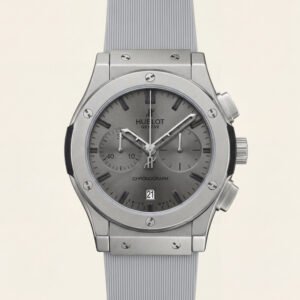 Silver Grey Chronograph Watch - Premium Sport Edition