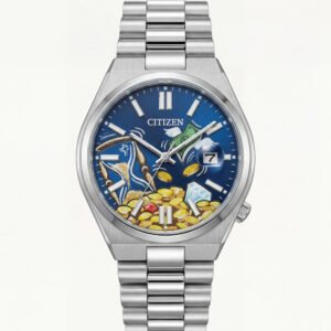 Blue Artistic Fortune Dial Men's Stainless Steel Watch