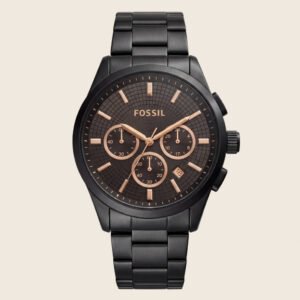 Ryder Noir Black Rose-Tone Chronograph Watch