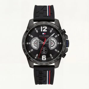 Sport Black Tachymeter Chronograph Watch - Racing Edition