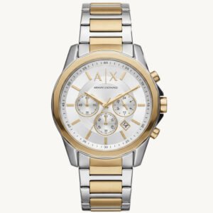 Centrix Ivory Silver-Gold Chronograph Watch