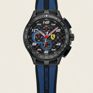 Scuderia Carbon Black Blue Chronograph Sport Watch