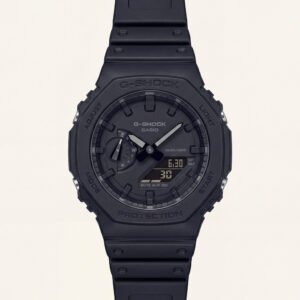 All-Black Stealth Tactical Men's Watch with Digital-Analog Display