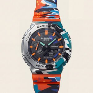 Urban Camo Multi-Color Tough Sports Men's Watch with Digital-Analog Display