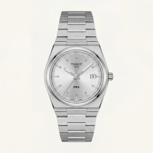 Stainless Steel Integrated Bracelet Silver Dial Date Watch - Women