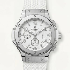 Arctic White Chronograph Steel Sports Watch