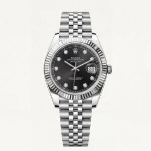 Onyx Black Diamond Dial Automatic Steel Watch