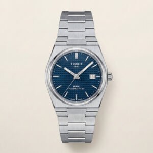 Deep Blue Textured Dial Automatic Steel Watch