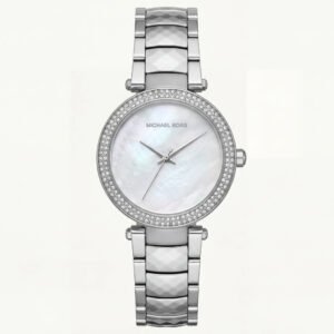 Silver Pearl Crystal Watch - Icy Luxe Edition