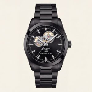 Shadow Black Open-Heart Automatic Steel Watch
